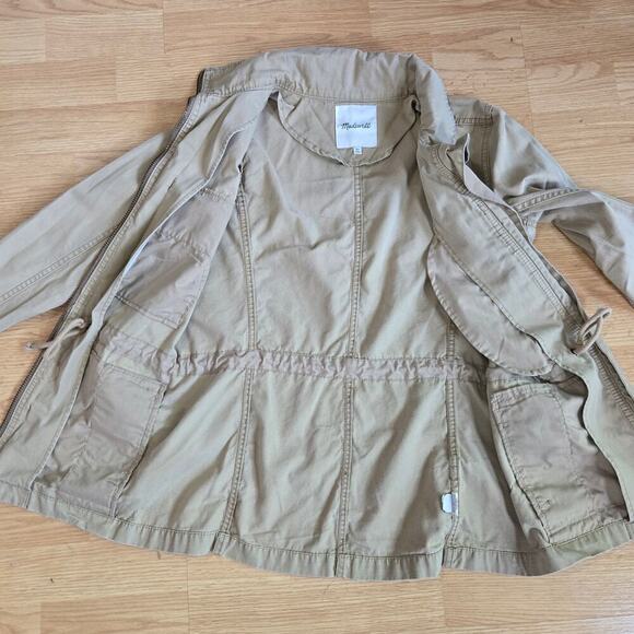 Madewell Womens Fleet Passage Utility Cargo Jacket XS Khaki Military Gorpcore - Picture 4 of 11